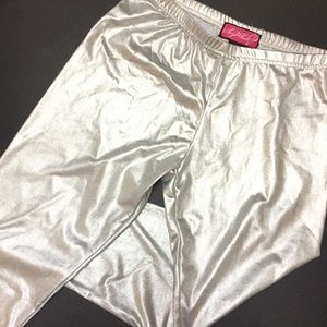 Women’s Metallic Silver Leggings